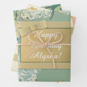 Aangepaste originele Floral Wrapping Inpakpapier Vel (In situ)