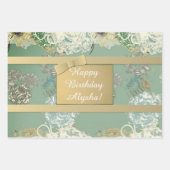 Aangepaste originele Floral Wrapping Inpakpapier Vel (Voorkant)