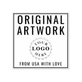 Aangepaste originele kunstwerk tekst logo houten k rubberstempel (Afrduk)