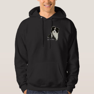 Aangepaste originele Waterverf-grens Collie Dog pe Hoodie