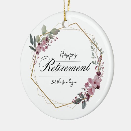 Aangepaste Ornament Design voor Pensioengeschenk (Links)