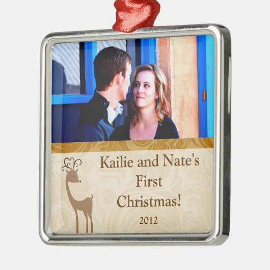 Aangepaste Ornamenten Elegant Reindeer Gol (Links)