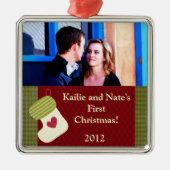 Aangepaste Ornamenten Groen / Witte Christus (Voorkant)