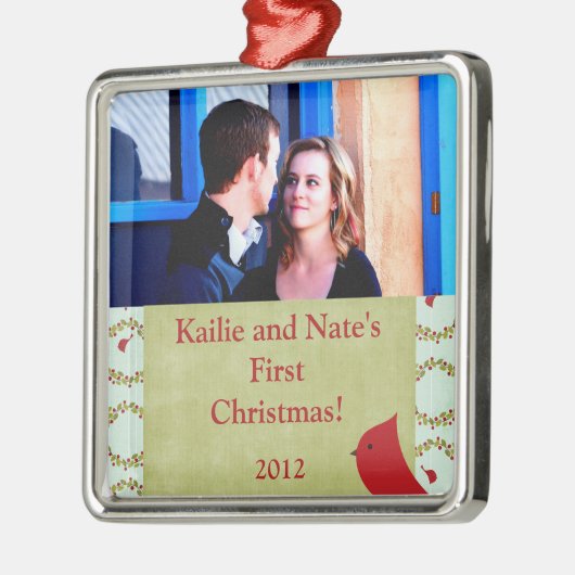 Aangepaste Ornamenten Kardinaal Kerstmis B (Links)