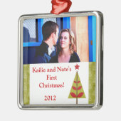 Aangepaste Ornamenten Rood kerstfeest T (Links)