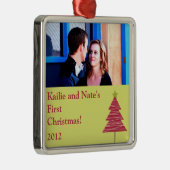 Aangepaste Ornamenten Rood kerstmis H (Rechts)