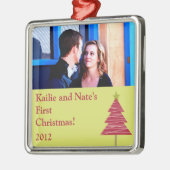 Aangepaste Ornamenten Rood kerstmis H (Links)