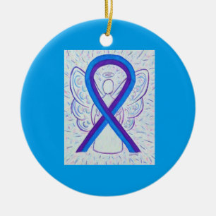 Aangepaste Ornamenten voor blauw en Paars bewustzi