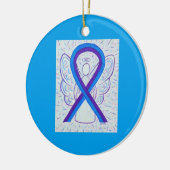 Aangepaste Ornamenten voor blauw en Paars bewustzi (Links)