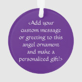 Aangepaste Ornamenten voor blauw en Paars bewustzi (achterkant)