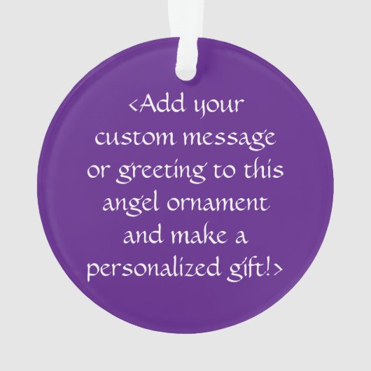 Aangepaste Ornamenten voor blauw en Paars bewustzi (achterkant)