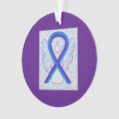 Aangepaste Ornamenten voor blauw en Paars bewustzi (voorkant)