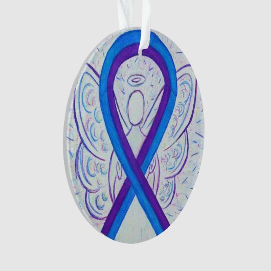 Aangepaste Ornamenten voor blauw en Paars bewustzi (voorkant)