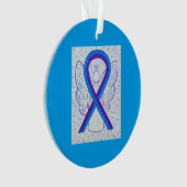 Aangepaste Ornamenten voor blauw en Paars bewustzi (voorkant)