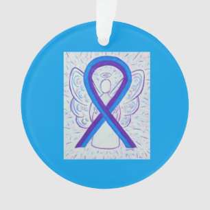 Aangepaste Ornamenten voor blauw en Paars bewustzi