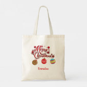 Aangepaste Ornamenten voor kerstcadeaus Tote Bag (Achterkant)