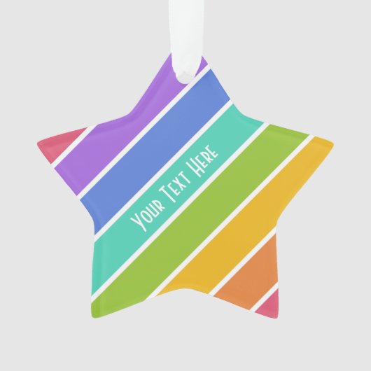 Aangepaste ornamenten voor regenboogkleuren (voorkant)