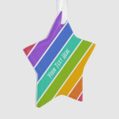 Aangepaste ornamenten voor regenboogkleuren (voorkant)