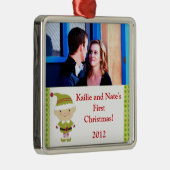 Aangepaste Ornamenten Winter Elf in Groen (Rechts)