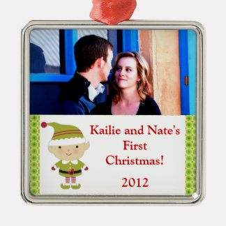 Aangepaste Ornamenten Winter Elf in Groen