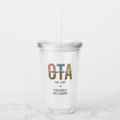 Aangepaste OTA Assistent-cadeaus voor beroepsmatig Acryl Drinkbeker (Voorkant)