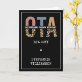 Aangepaste OTA Assistent-cadeaus voor beroepsmatig Kaart (Gele Bloem)