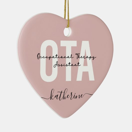 Aangepaste OTA Assistent-cadeaus voor beroepsmatig Keramisch Ornament (Rechts)