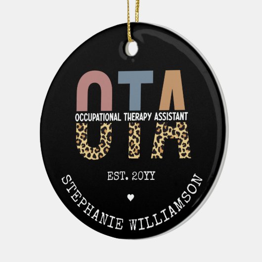 Aangepaste OTA Assistent-cadeaus voor beroepsmatig Keramisch Ornament (Links)