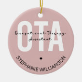 Aangepaste OTA Assistent-cadeaus voor beroepsmatig Keramisch Ornament (Voorkant)