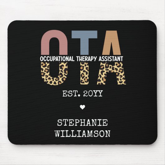 Aangepaste OTA Assistent-cadeaus voor beroepsmatig Muismat (Voorkant)