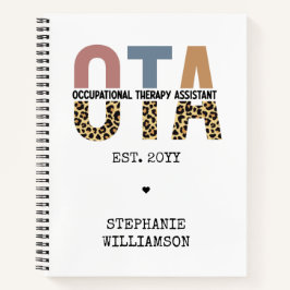 Aangepaste OTA Assistent-cadeaus voor beroepsmatig Notitieboek