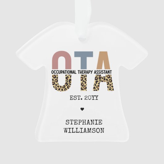 Aangepaste OTA Assistent-cadeaus voor beroepsmatig Ornament (voorkant)