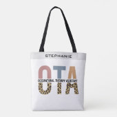 Aangepaste OTA Assistent-cadeaus voor beroepsmatig Tote Bag (Achterkant)