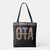 Aangepaste OTA Assistent-cadeaus voor beroepsmatig Tote Bag (Achterkant)