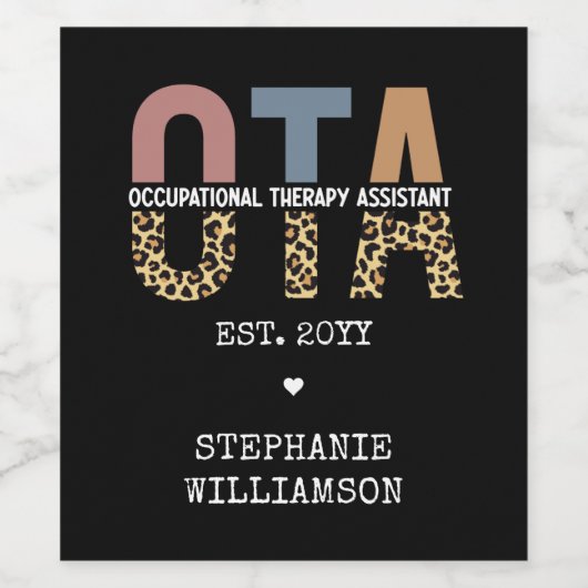 Aangepaste OTA Assistent-cadeaus voor beroepsmatig Wijn Etiket (Enkel label)