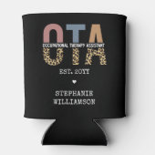 Aangepaste OTA-ergotherapieassistent-cadeaus Blikjeskoeler (Achterkant)