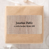 Aangepaste, oude stijl Tekst met bruin hout Etiket (Insitu)