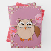 Aangepaste ouderdag inpakpapier vel (In situ)