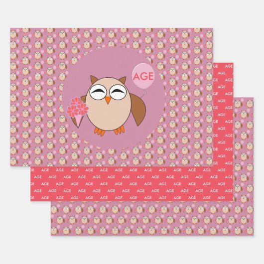 Aangepaste ouderdag inpakpapier vel (Set)