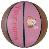 Aangepaste ouderdag: orthday Owl Basketballen (Verticaal)