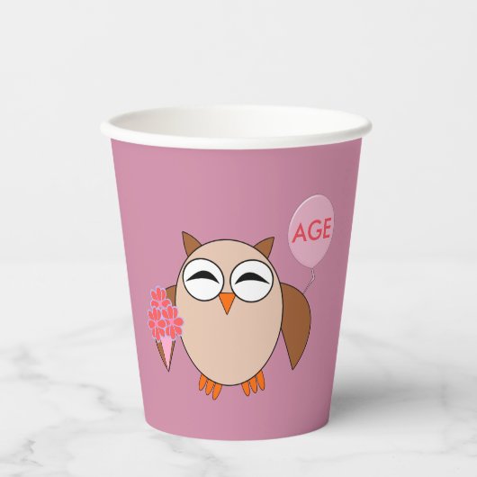 Aangepaste ouderdag papieren bekers (Voorkant)