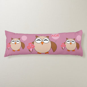 Aangepaste ouderdag voor orthday Owl Lichaamskussen