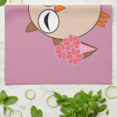 Aangepaste ouderdag voor orthday Owl Towel Theedoek (Gevouwen)
