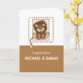 Aangepaste Ouders Naam Nieuwe Baby Gefeliciteerd L Kaart (Gele Bloem)