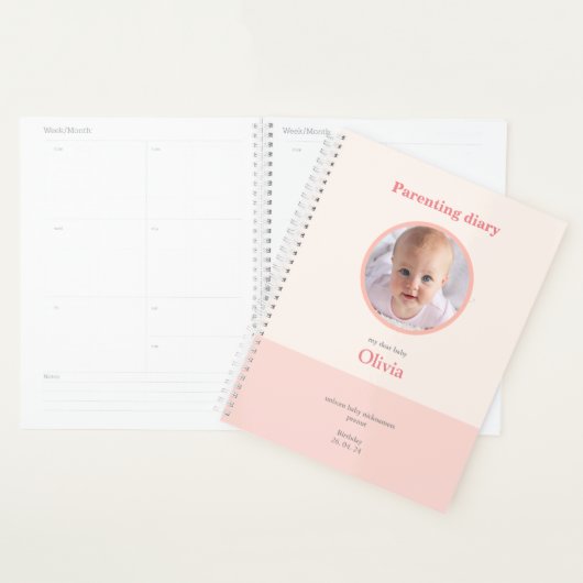 Aangepaste ouderschap dagboek notitieboek (Display)