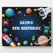 Aangepaste Out of Space Tafelblad Plaque met Ezel Fotoplaat (Voorkant)