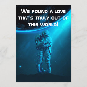 Aangepaste "Out of this world" Uitnodiging voor ee