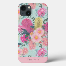 Aangepaste outback Banksia en Grevillea Eucalyptus Case-Mate iPhone Case