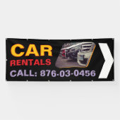 Aangepaste Outdoor Banner voor Autohuur (Horizontaal)