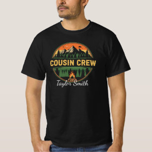 Aangepaste Outdoor Cousin Crew Matching Kamperen T-shirt